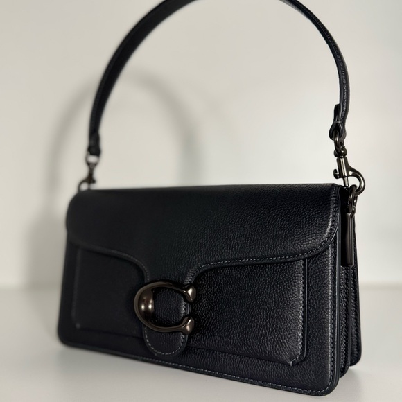 Coach Handbags - COACH Tabby in Black Leather Shoulder Bag